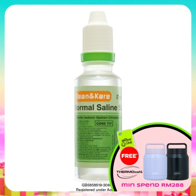 KLEAN & KARE - NORMAL SALINE SOLUTION 100ML (CONE TIP)