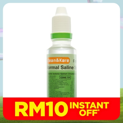 KLEAN & KARE NORMAL SALINE SOLUTION 100ML (CONE TIP)