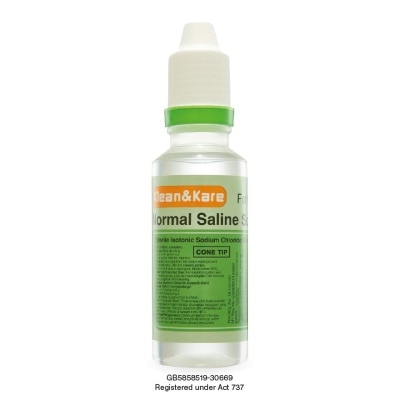 KLEAN & KARE NORMAL SALINE SOLUTION 100ML (CONE TIP)