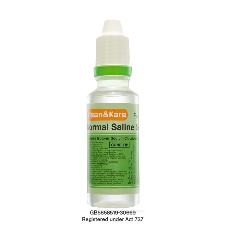 NORMAL SALINE SOLUTION 100ML (CONE TIP) image