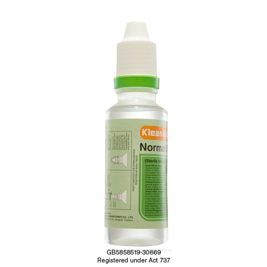 NORMAL SALINE SOLUTION 100ML (CONE TIP) image