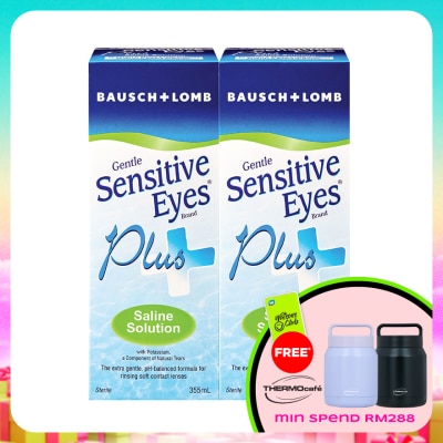 BAUSCH & LOMB - Sensitive Eyes Saline Plus 2x355ml