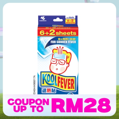 KOOLFEVER Kool Fever Cool Adult 6+2 Sheets