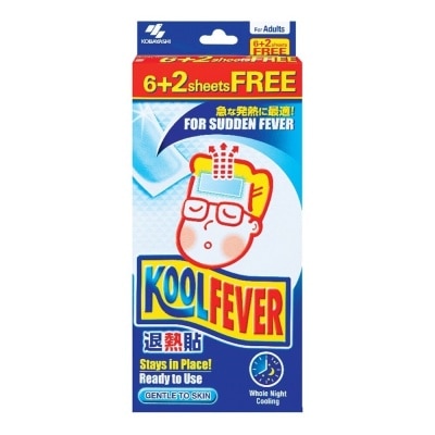 KOOLFEVER Kool Fever Cool Adult 6+2 Sheets