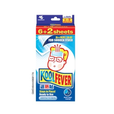 KOOLFEVER Kool Fever Cool Adult 6+2 Sheets