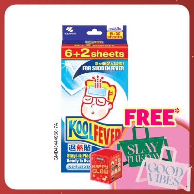 KOOLFEVER Kool Fever Cool Adult 6+2 Sheets