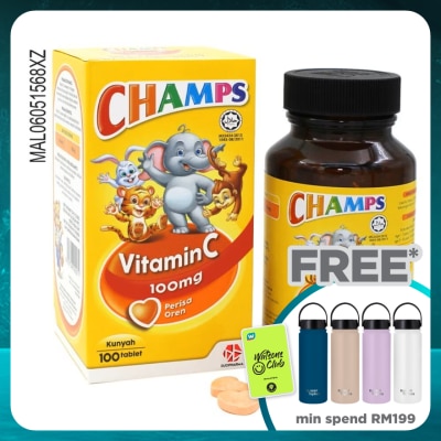 CHAMPS Vitamin C 100mg Orange 100's