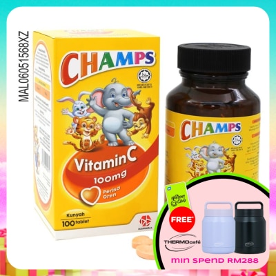 CHAMPS - Vitamin C 100mg Orange 100's