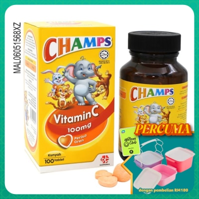 CHAMPS - Vitamin C 100mg Orange 100's