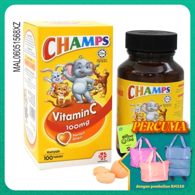 CHAMPS - Vitamin C 100mg Orange 100's