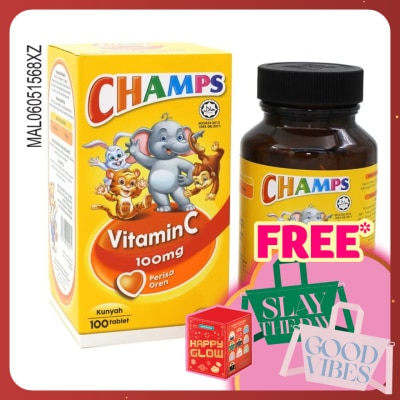 CHAMPS Vitamin C 100mg Orange 100's