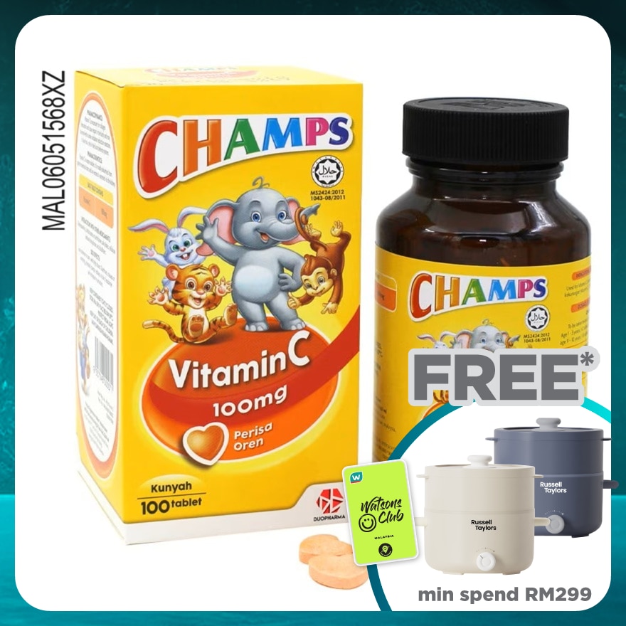 Vitamin C 100mg Orange 100's