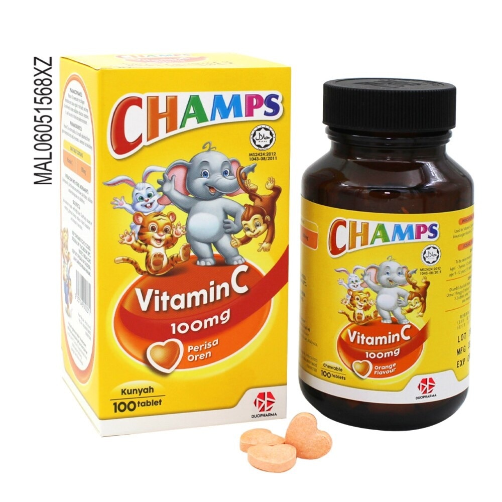 Vitamin C 100mg Orange 100's