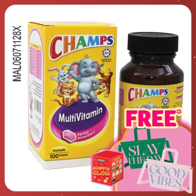 CHAMPS M Strawberry 100's (*MAL Item)