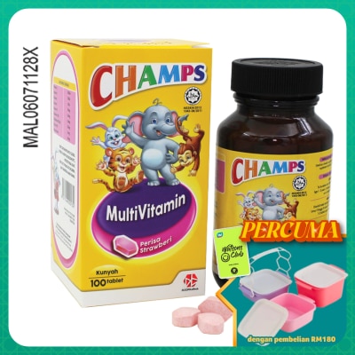 CHAMPS - M Strawberry 100's (*MAL Item)