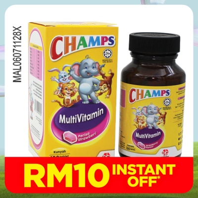 CHAMPS M Strawberry 100's (*MAL Item)