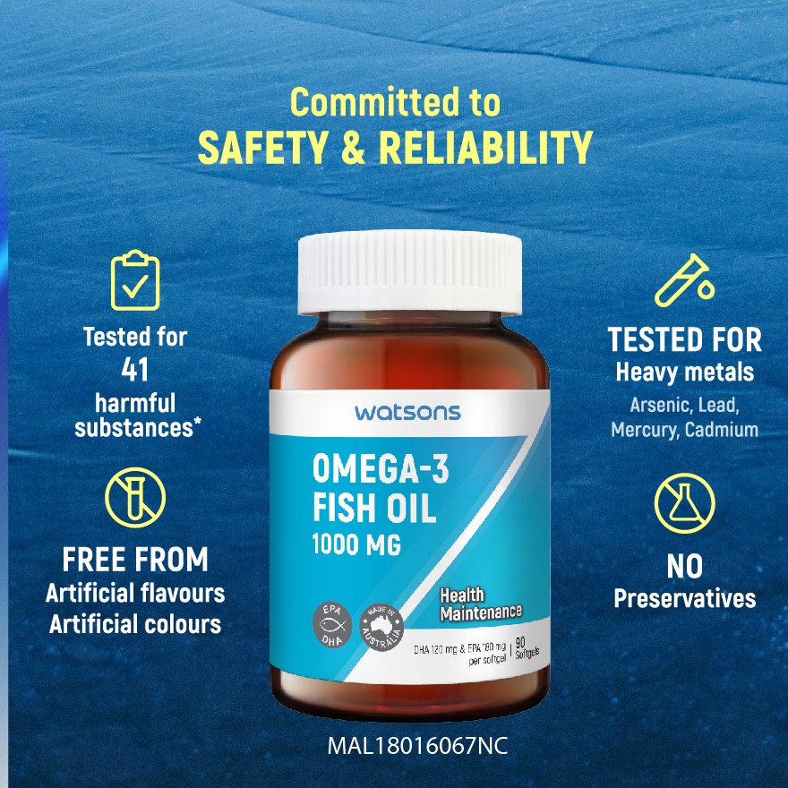 Omega 3 Fish Oil 1000mg 2 x 180's image