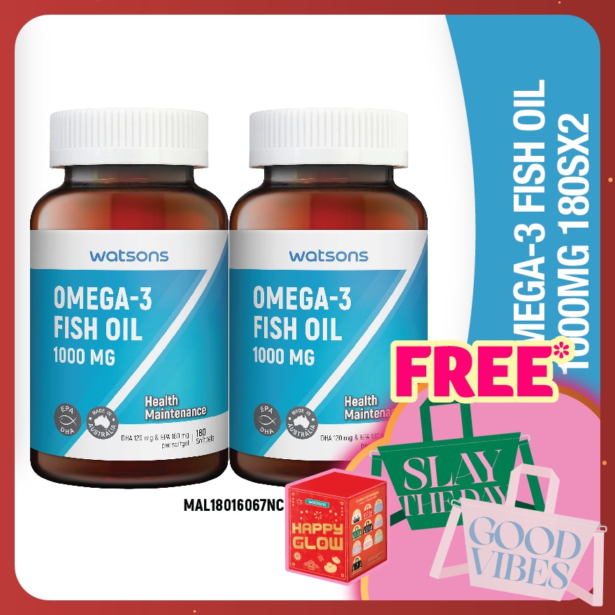 Omega 3 Fish Oil 1000mg 2 x 180's