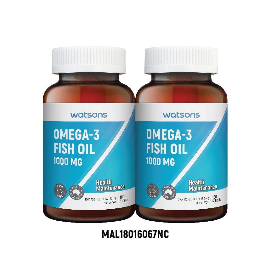 Omega 3 Fish Oil 1000mg 2 x 180's