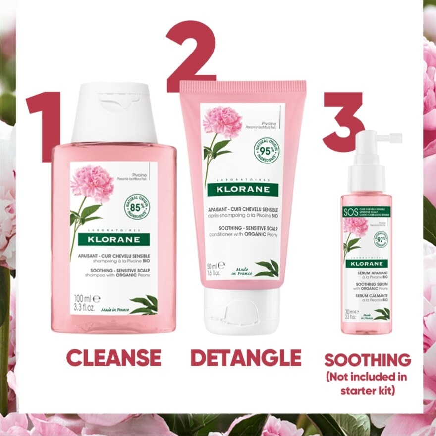 Peony Starter Kit 1 Set (For Sensitive Scalp)