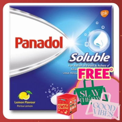 PANADOL Soluble Pain & Fever due to Cold Flu 20S