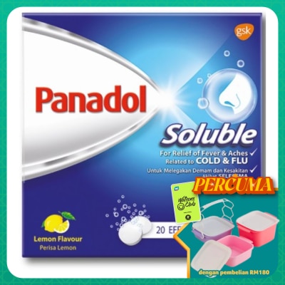PANADOL - Soluble Pain & Fever due to Cold Flu 20S