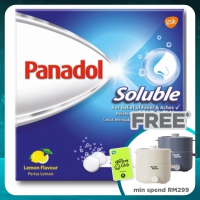PANADOL Soluble Pain & Fever due to Cold Flu 20S