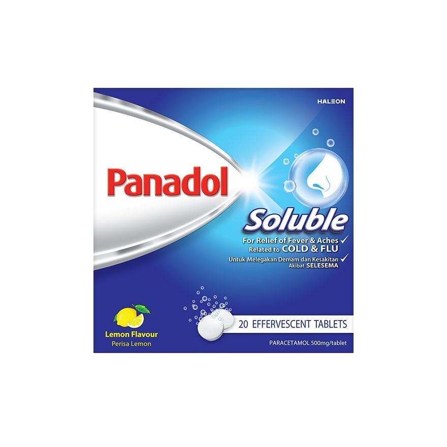 Soluble-Pain & Fever due to Cold Flu (20s)