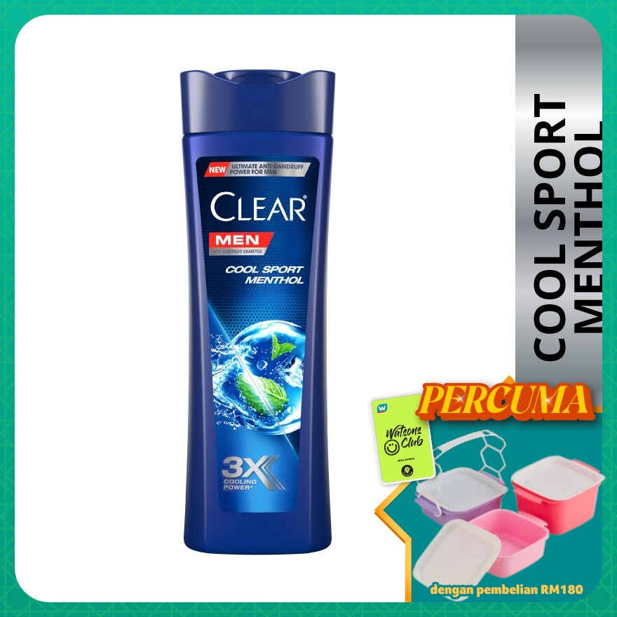 CLEAR Men Cool Sport Menthol Anti-dandruff Shampoo 315ml