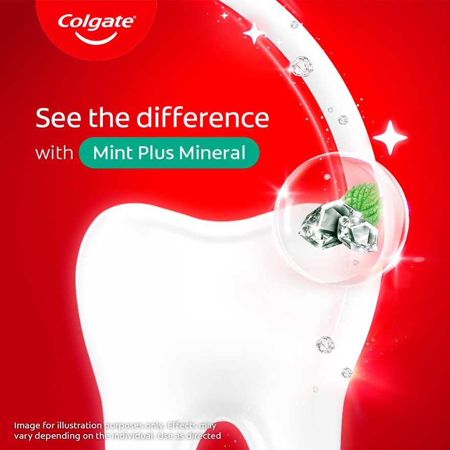 Colgate Optic White Mint Plus Mineral Whitening Toothpaste Valuepack 100g x2 image