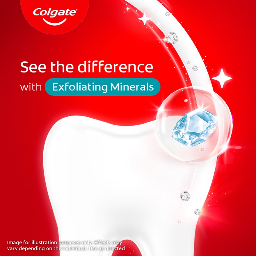 Colgate Optic White Exfoliating Mineral Whitening Toothpaste Value Pack 100gX2 image