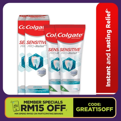 COLGATE Sensitive Pro-Relief Original Toothpaste 2x110g