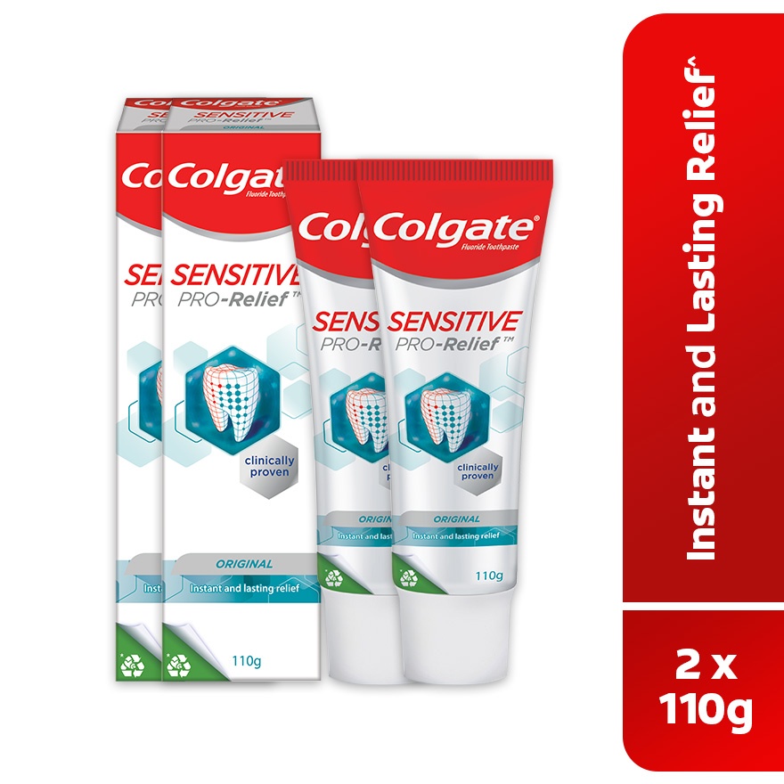 Colgate Sensitive Pro-Relief Original Toothpaste Valuepack 2x110g image