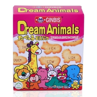 GINBIS Dream Animals Butter Flavored Biscuits 50g