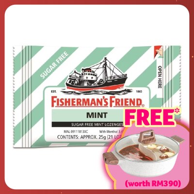 FISHERMAN'S Sugar Free Mint Lozenges 25g
