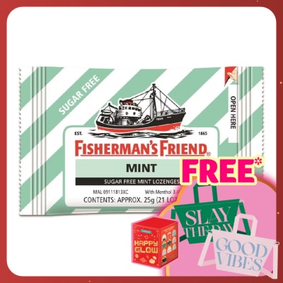 FISHERMAN'S Sugar Free Mint Lozenges 25g
