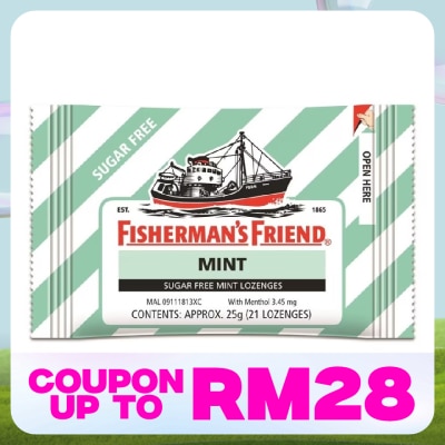 FISHERMAN'S Sugar Free Mint Lozenges 25g