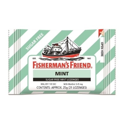 FISHERMAN'S Sugar Free Mint Lozenges 25g