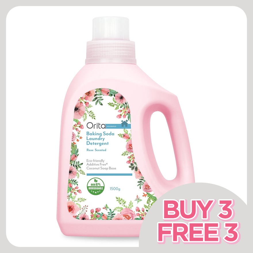 Baking Soda Liquid Detergent (ROSE)