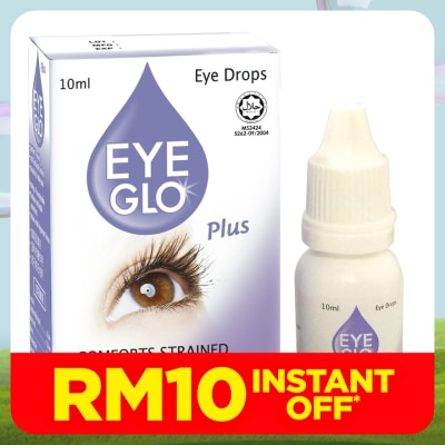 EYE GLO Plus Eye Drop 10ml (Comforts Strained & Tired Eyes)