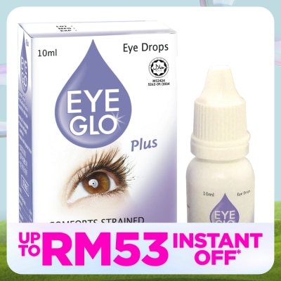 EYE GLO Plus Eye Drop 10ml (Comforts Strained & Tired Eyes)
