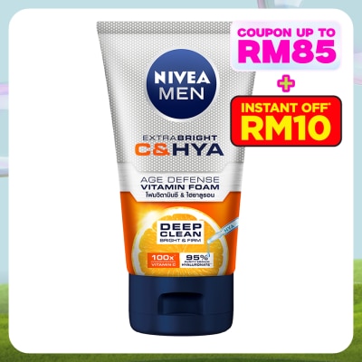 NIVEA FOR MEN Extra Bright C&HYA Age Defense Vitamin Foam 100g