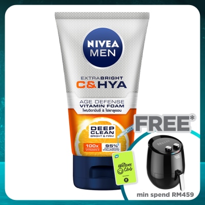NIVEA FOR MEN Extra Bright C&HYA Age Defense Vitamin Foam 100g