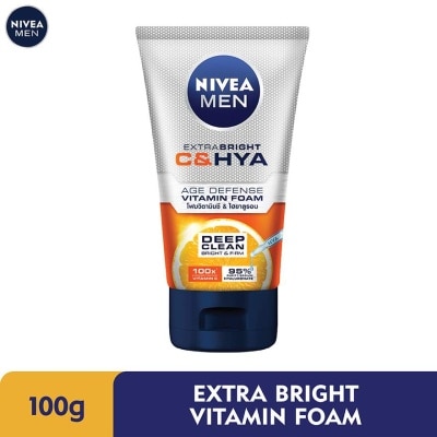 NIVEA FOR MEN Extra Bright C&HYA Age Defense Vitamin Foam 100g