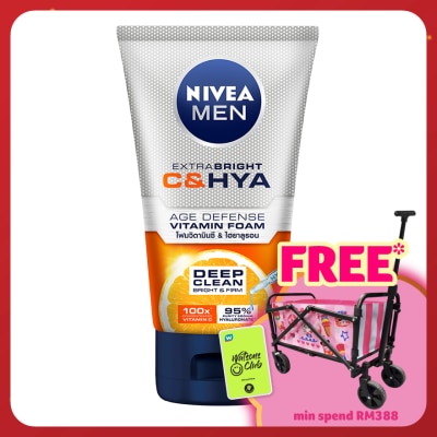 NIVEA FOR MEN Extra Bright C&HYA Age Defense Vitamin Foam 100g