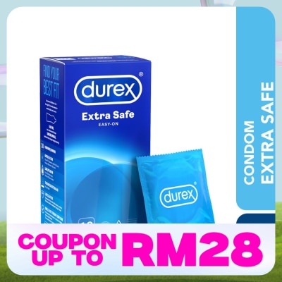 DUREX Condom Extra Safe Easy-On 18s