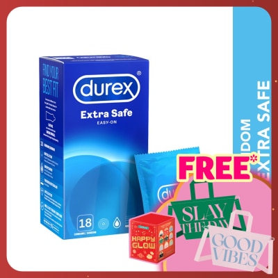 DUREX Condom Extra Safe Easy-On 18s