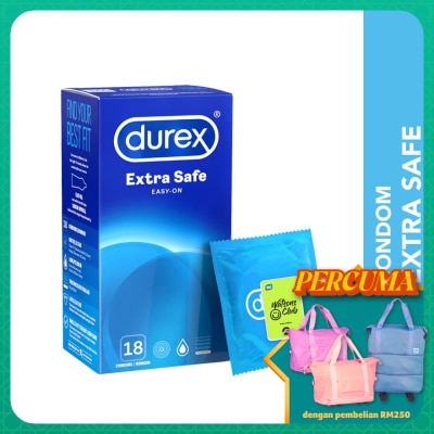 DUREX Condom Extra Safe Easy-On 18s