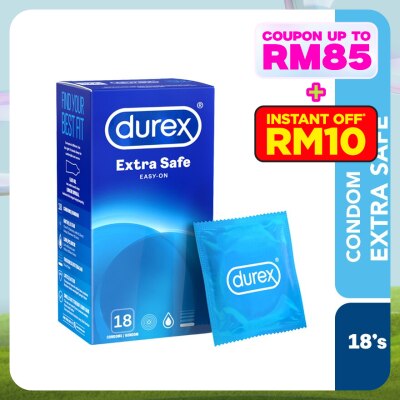 DUREX Condom Extra Safe Easy-On 18s