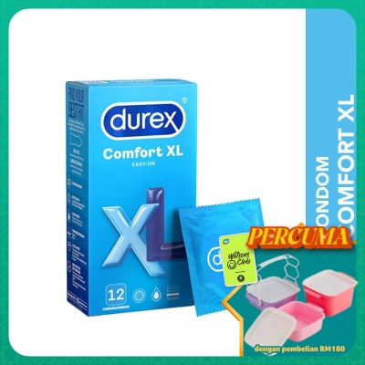 DUREX - Condom Comfort XL Easy-On 12s